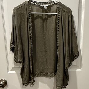 American Eagle Outfitters Olive Green Cardigan